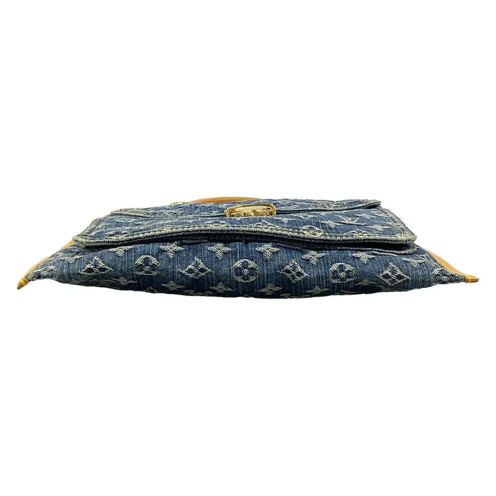 Louis Vuitton Flat Shopper Monogram Denim Handbag M95018